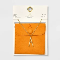 Gold Dipped Scattered Cubic Zirconia Initial Pendant Necklace - A New Day™ Gold 5 Gold Dipped Scattered Cubic Zirconia Initial Pendant Necklace - A New Day™ Gold -A New Day GUEST a8e9a1ae 0775 4b61 8180 cda000f96ff8