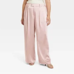 Women's High-Rise Wide Leg Satin Pants - A New Day™ -A New Day GUEST ad3f8c02 97c3 4b00 8dd9 2f40f940f5af
