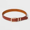 Women's Double Buckle Belt - A New Day™ Cognac -A New Day GUEST b218d62e 582c 4c5e bf4a a570dc5da828