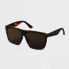 Women's Tortoise Shell Plastic Shield Sunglasses - A New Day™ Brown -A New Day GUEST b22aa18e d204 4503 9064 ea9e6c863726