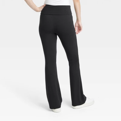Women's Fold Over Waistband Flare Leggings with Pockets - A New Day™ Black Women's Fold Over Waistband Flare Leggings With Pockets - A New Day™ Black -A New Day GUEST baccb172 7d10 4808 a504 d670c12cc94e