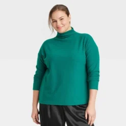 Women's Long Sleeve Mock Turtleneck T-Shirt - A New Day™ -A New Day GUEST bf4d2f05 393d 4922 856e 69d4d71cfba0