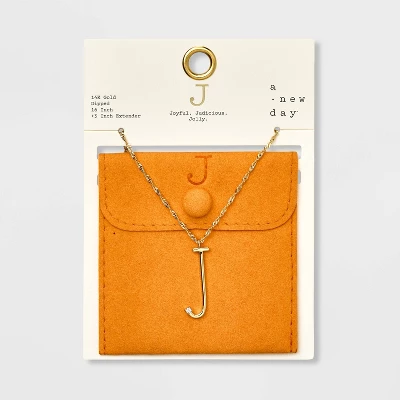 Gold Dipped Scattered Cubic Zirconia Initial Pendant Necklace - A New Day™ Gold Gold Dipped Scattered Cubic Zirconia Initial Pendant Necklace - A New Day™ Gold -A New Day GUEST c9f6843c e90f 4958 b450 e013c5159cc0