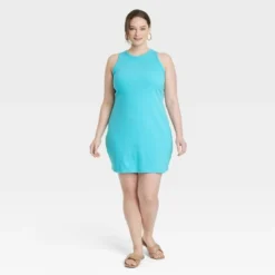 Women's Rib Racer Shift Dress - A New Day™ -A New Day GUEST cce5c602 8f32 42ce 8760 f036e5ffc45e