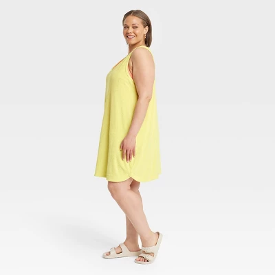 Women's Terry Mini Tank Shift Dress - A New Day™ Yellow 4X Women's Terry Mini Tank Shift Dress - A New Day™ Yellow 4X -A New Day GUEST d1d83f3b da9b 4a0a b0a5 fa12e42a0247
