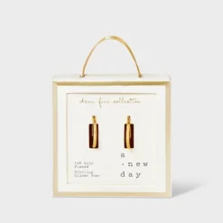 14K Gold Plated Click Top Hoop Earrings - A New Day™ Gold -A New Day GUEST d3de8078 6087 4df5 b2c1 ea860888a7b0