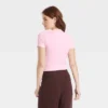 Women's Slim Fit Short Sleeve Seamless Baby T-Shirt - A New Day™ -A New Day GUEST d46c170d f052 4706 8e36 52b0c13cd72b