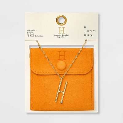 Gold Dipped Scattered Cubic Zirconia Initial Pendant Necklace - A New Day™ Gold Gold Dipped Scattered Cubic Zirconia Initial Pendant Necklace - A New Day™ Gold -A New Day GUEST e32f0290 0fa8 4cc0 9c37 25a44f76d476