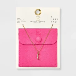 Gold Dipped Cubic Zirconia Initial Pendant Necklace - A New Day™ Gold -A New Day GUEST e434afca 0c08 4a14 b2a8 79be9c780dcc