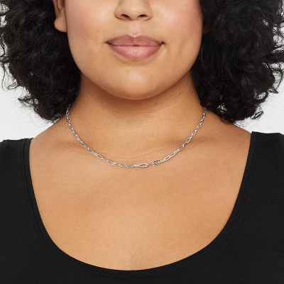 16" Paperclip Chain Necklace - A New Day™ Silver 16" Paperclip Chain Necklace - A New Day™ Silver -A New Day GUEST e73217d5 d5cc 4f5d b3a3 a0466559f5c7