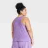 Women's Plus Size Terry Tank Top - A New Day™ Purple 2X -A New Day GUEST e9d0761a 485c 40cb b5f2 bd18b5f46231