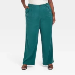 Women's High-Rise Relaxed Fit Full Length Baggy Wide Leg Trousers - A New Day™ -A New Day GUEST eb9f167c d4ca 49e2 bbdf acc75a60fcbf