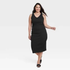 Women's Rib Knit Side Ruched Bodycon Dress - A New Day™ 5 Women's Rib Knit Side Ruched Bodycon Dress - A New Day™ -A New Day GUEST f2bd294f d438 4e9f abe6 5b0f6ce4a71f