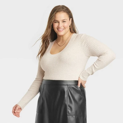 Women's Fine Gauge Scoop Neck Sweater - A New Day™ Women's Fine Gauge Scoop Neck Sweater - A New Day™ -A New Day GUEST f6cd4b48 2784 4d84 bdd3 e4311c622a78